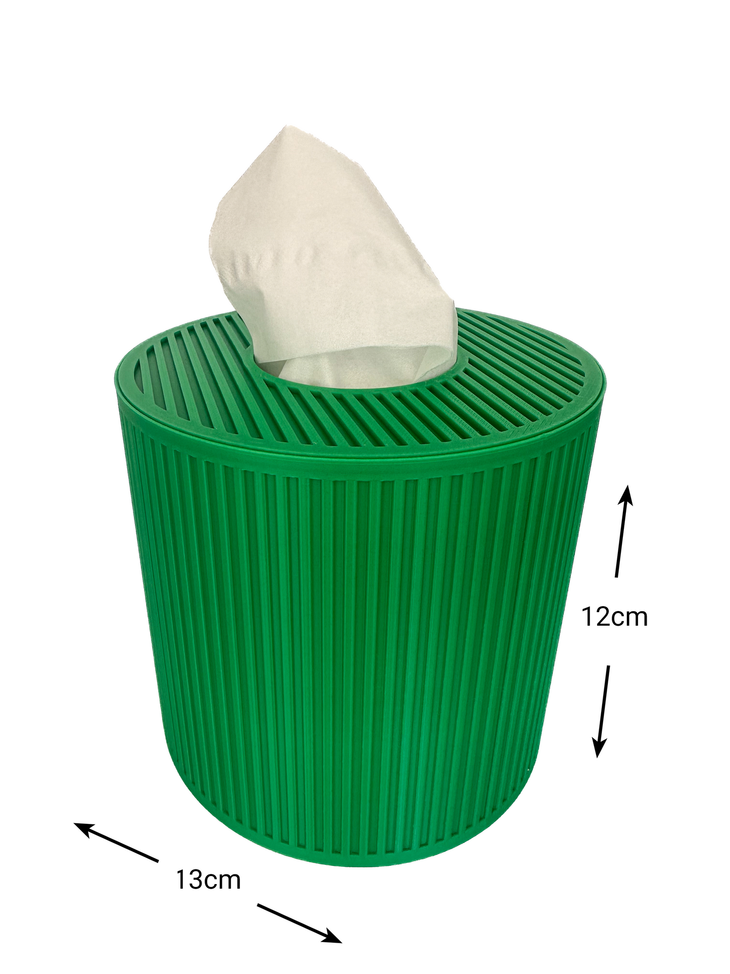 Tissue Box Cover – Green – Cylinder