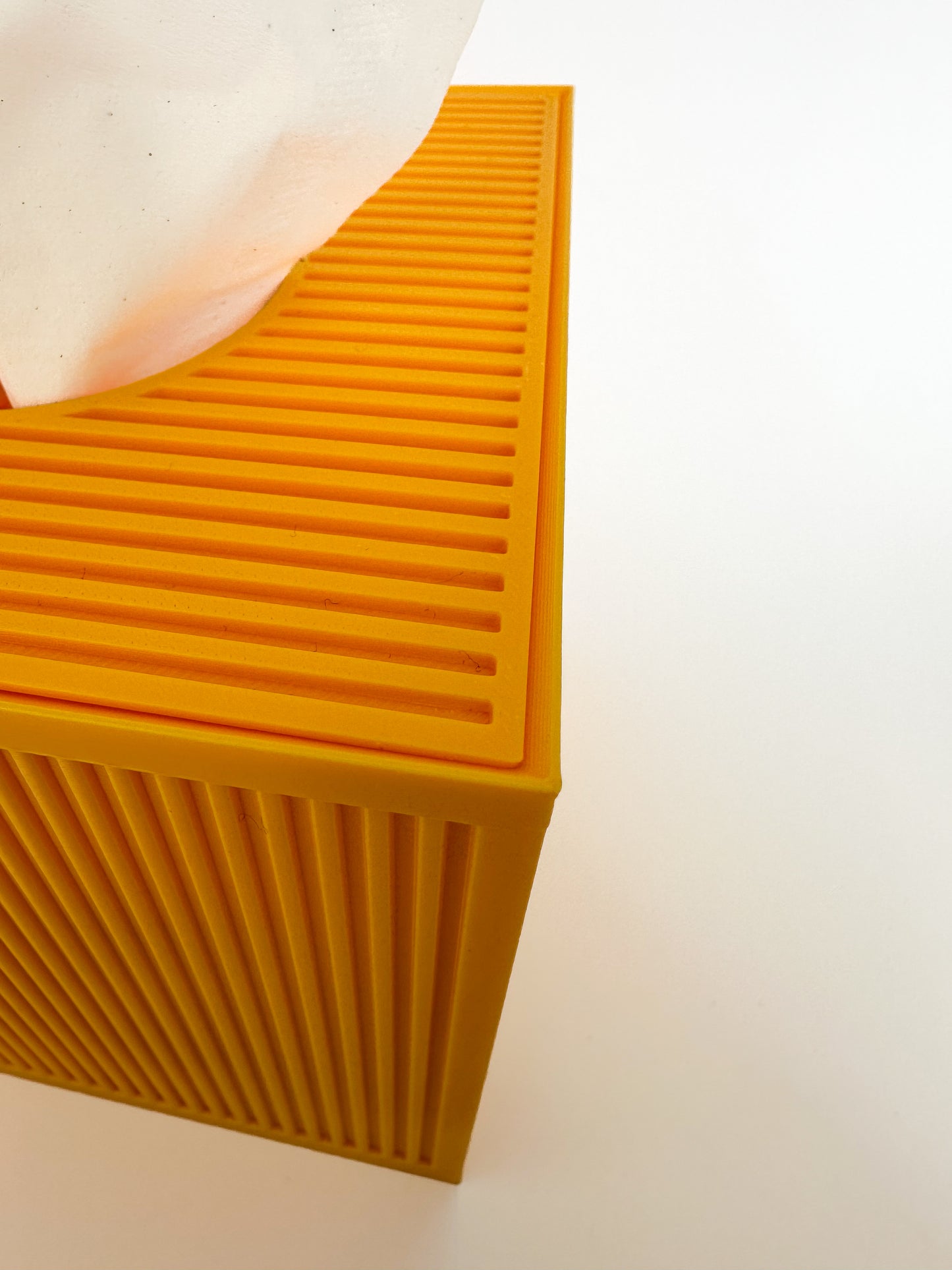 Tissue Box Cover – Yellow – Cube